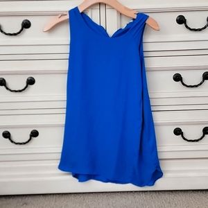 Cobalt blue dressy tank top